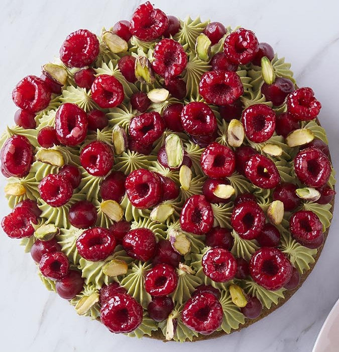 Bronte Pistachio & Raspberry Cake