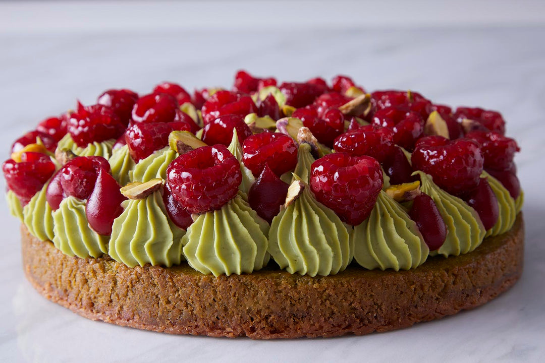 Bronte Pistachio & Raspberry Cake